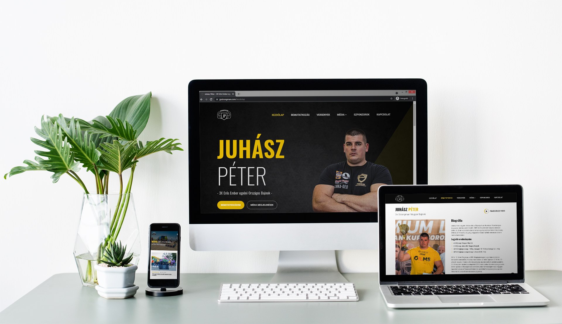 AreaMedia by Zoltan Hanzli A héten elkészült Juhász Péter strongman bemutatkozó oldala