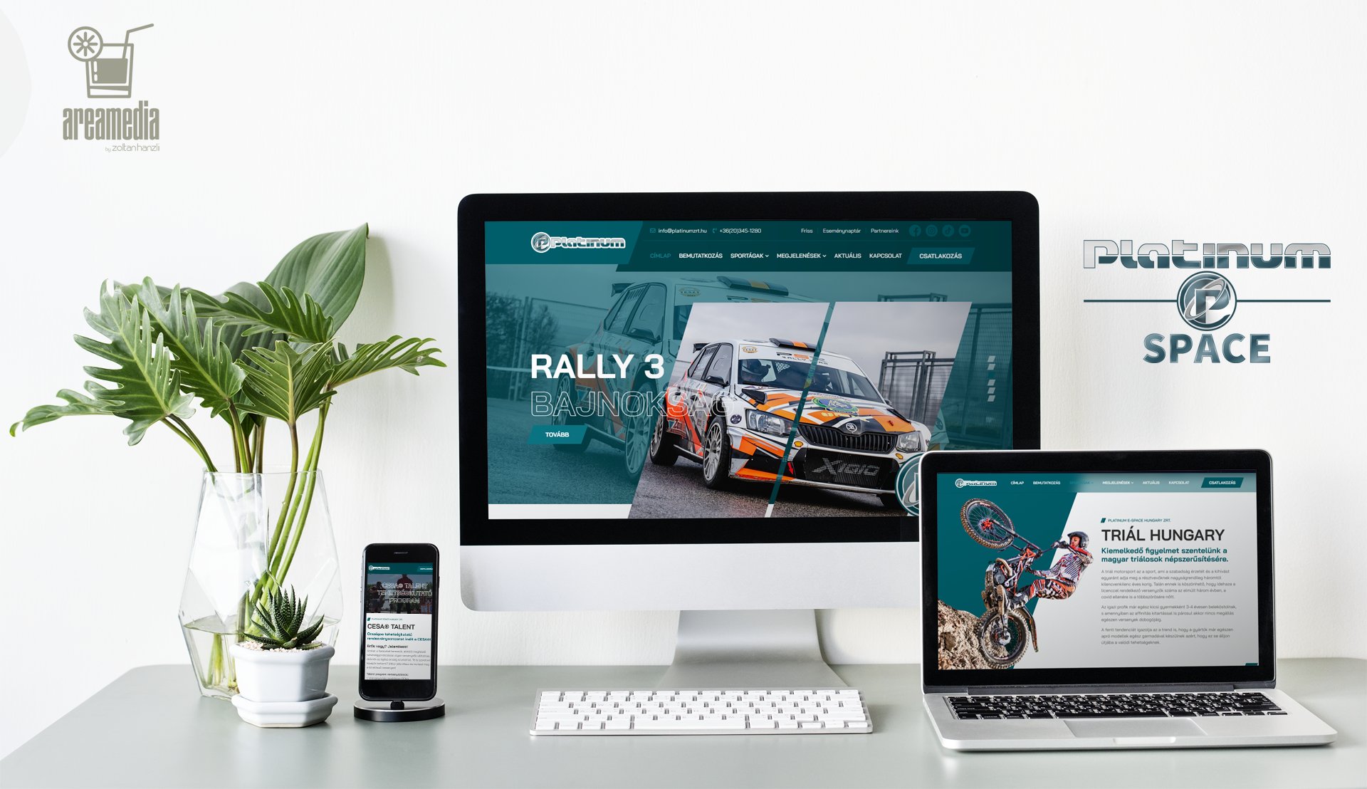 AreaMedia by Zoltan Hanzli Egy újabb izgalmas projekt: elkészült a Platinum Zrt weboldala